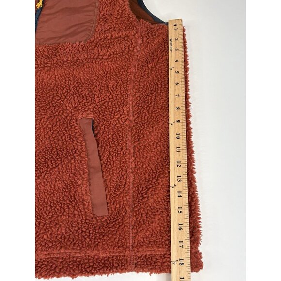 LL Bean Bean’s Sherpa Vest Men's XXL Tall Full Zip Burnt Orange Full Zip - Picture 16 of 16